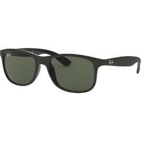 Ray-Ban RB4202 Andy Sunglasses Matte Black/Dark Green 55mm