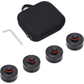 Aluminum Solid Jack Lift Point Pad Adapter Jack Lifting Pad Tool Chassis DedicatedSafety Raising Tesla Driving, Protect Car Jack from Damaging and Battery for Tesla Model 3 (Black, 4PCS)