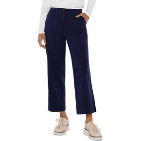 Liverpool Women's Wide Leg Crop Trouser with Flap Pockets