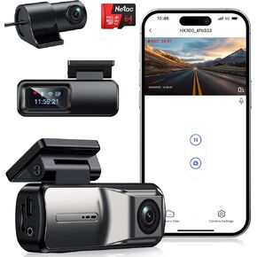 Dash Cam Front, WiFi FHD 1080P Car Camera with 32G SD Card, Mini Dash cam for Cars with Night Vision, WDR, 160° Wide Angle, Loop Recording, G-Sensor, APP, 24 Hours Parking Mode Supports in Kuwait