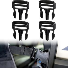 SAUTVS Plastic Door Net Buckle Clip for Polaris Ranger 1000 XP, Black Door side safety Net Fastener for Polaris Ranger Crew 900 1000 XP 2016-2020 Accessories (4PCS, Replace #5452505)