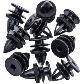 Rexka 25pcs Door Trim Panel Retainer Clip 11519032 for GM Pickups Trucks Chevy Buick GMC Hummer Black Nylon