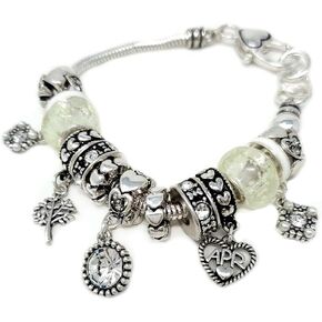Birthstones Inspirational Birthday Gifts Month and Birthday stone Charms Bracelet with Multi Beads