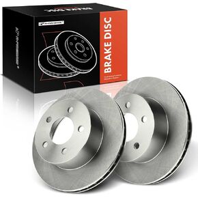 A-Premium 11.02 inch (280mm) Front Vented Disc Brake Rotors Compatible with Select Jeep Models - Cherokee 90-99, Comanche 90-92, Grand Cherokee 93-98, Wagoneer 1990, Wrangler 90-99, 2-PC Set