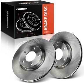 A-Premium 11.81 inch (300mm) Front Vented Disc Brake Rotors Compatible with Select Mazda Models - 3 2004-2013, 5 2006-2010 2012-2017, 2-PC Set