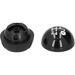 EVGATSAUTO Gear Shift , Gear Shift Shifter Knob with Decorative Cover Replacement Kit Fit for Fiat 500 500C 2007?2018 LHD RHD Shift Lever Trim 5 Speed