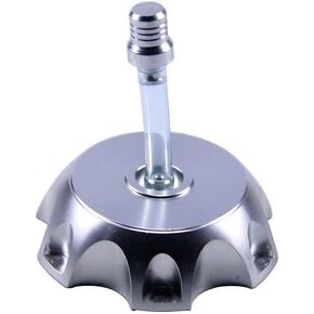 CNC Aluminum Gas Fuel Tank Cap with Breather Valve For 50cc 70cc 90cc 110cc 125cc 140cc 150cc 160cc Pit Dirt Bike Motorized Bicycle (White)