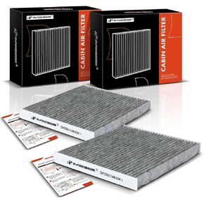 A-Premium 2-PC Cabin Air Filter with Activated Carbon Compatible with Chevrolet Cobalt 2005-2010, HHR 2006-2011 & Pontiac G5 2007-2010 & Pursuit 2005-2006 & Saturn Ion 2003-2007, Replace# 52493319
