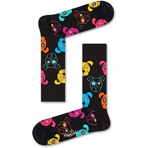 Happy Socks Dog Sock Black Combo 10-13