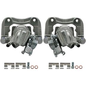 Chefull Disc Brake Caliper Assembly with Bracket Compatible with Select Honda and Acura Models - Accord 1998-2007, TSX 2004-2008 - Rear Driver and Passenger Side, 2-PC Set, 19B2069, 19B2068
