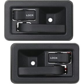 APPERFiT Interior Door Handle (Pair) Compatible with Jeep Wrangler YJ TJ 1991-2006 Replaces 55176477AB 55176476AB 79540 79541