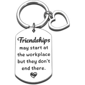 Gifts for Friends Female Coworkers Work Bestie Boss Lady Gifts for Women, Friendship Keychain, Coworker Leaving Farewell Retirement Going Away Gift Ideas Office Boss Day Thank You Christmas Gifts