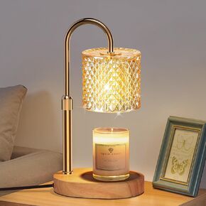 Candle Warmer Lamp with 7 LED Color Changing, Timer Dimmer Height Adjustable, Candle Warmer with RGB Model with 2 Bulbs, Home Decor Christmas Gift for Mom, Wife, Lover, Friend