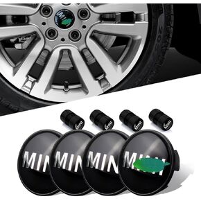 4PCS Car Wheel Center Cap 54mm Black Compatible with Mini Cooper Clubman Countryman Paceman Wheel Center Covers