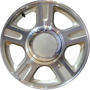 ALY03516U20 Silver Wheel with Painted and Meets All Federal Motor Safety Standards (17 x 7.5 inches /6 x 135 mm, 44 mm Offset)