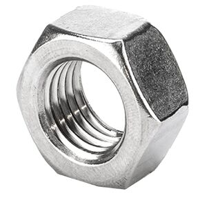 DGZ 5Pcs 304 Stainless Steel Left Hand Thread Hex Nuts,Hex Reverse Thread Machine Screw Nut(M12), Silver