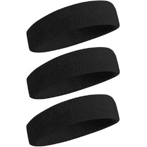 Athletic Moisture Wicking Sweatband Headband Wristband for Men Women Sports in Kuwait