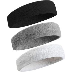 Athletic Moisture Wicking Sweatband Headband Wristband for Men Women Sports