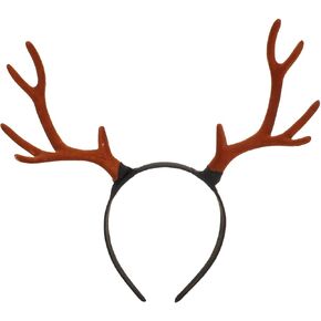 Veemoon 1pc Christmas Antler Headband Kids Elk Hair Hoop Multipurpose Deer Headband for Cosplay、Christmas Party、