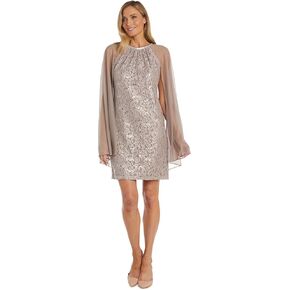 R&M Richards Womens Plus Lace Cocktail and Party Dress