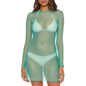 BECCA Network - Women's Scoop Dress, Casual, Pull On, Sheer, Beach Cover Ups for Women
