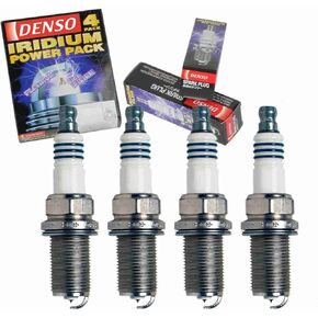4 pc DENSO Iridium Power Spark Plugs compatible with Hyundai Genesis Coupe 2.0L L4 2010-2014