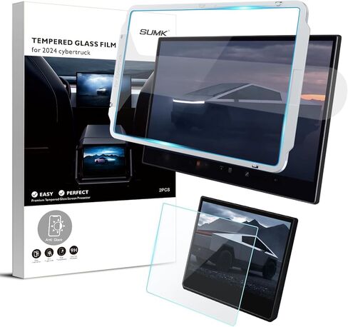 Tempered Glass Screen Protector for Tesla Cybertruck Accessories 2024 18.5" Navigation Display and 9.4" Rear Display Touchscreen Protector Anti-Glare & Anti-Fingerprint - Matte in Saudi Arabia