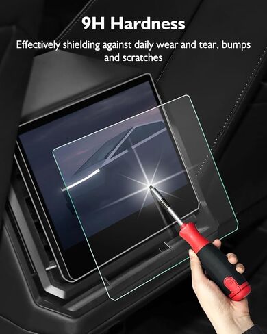 Tempered Glass Screen Protector for Tesla Cybertruck Accessories 2024 18.5" Navigation Display and 9.4" Rear Display Touchscreen Protector Anti-Glare & Anti-Fingerprint - Matte in Saudi Arabia
