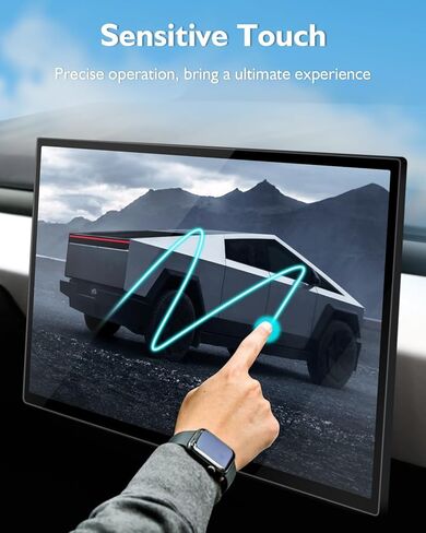 Tempered Glass Screen Protector for Tesla Cybertruck Accessories 2024 18.5" Navigation Display and 9.4" Rear Display Touchscreen Protector Anti-Glare & Anti-Fingerprint - Matte in Saudi Arabia