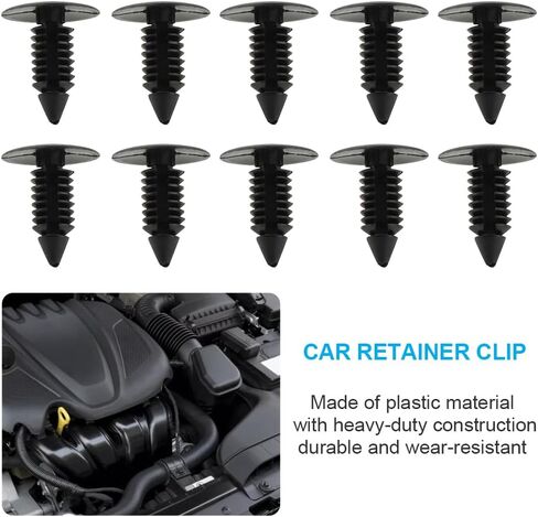 100 قطعة من مشابك المصد، مشابك تثبيت بلاستيكية للسيارات، ملحقات أدوات مشبك التجنيب للسيارة، للمصدات والأبواب وغطاء المحرك in Kuwait