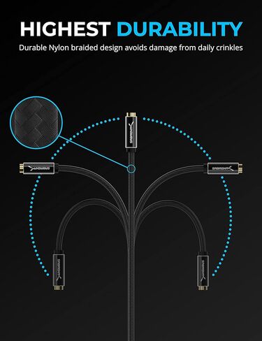 SABRENT USB Type-C Audio Adapter with 24-Bit/96KHz Hi-Res Sound, Dual 3.5mm Jacks for Mic & Stereo, Aluminum Body, Plug-and-Play – Compatible with Headsets, Laptops, Desktops, Smartphones (AU-UCMA) in Saudi Arabia