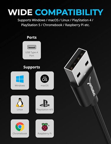 SABRENT USB Type-C Audio Adapter with 24-Bit/96KHz Hi-Res Sound, Dual 3.5mm Jacks for Mic & Stereo, Aluminum Body, Plug-and-Play – Compatible with Headsets, Laptops, Desktops, Smartphones (AU-UCMA) in Saudi Arabia