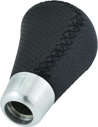 Arenbel 6 Speed Leather Gear Shift Stick Knob Type R Shifter Lever Grip Handle Replacement Fit Most Auto Manual Vehicless, Black in Kuwait