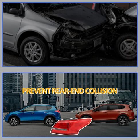 مجموعة المصابيح الخلفية متوافقة مع 2015-2018 Ford Focus 4 أبواب، الجانب الأيسر للسائق الخلفي الخلفي الخارجي F1EZ13404B، FO2805114 in Kuwait