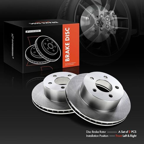 A-Premium 11.02 inch (280mm) Front Vented Disc Brake Rotors Compatible with Select Jeep Models - Cherokee 90-99, Comanche 90-92, Grand Cherokee 93-98, Wagoneer 1990, Wrangler 90-99, 2-PC Set in Saudi Arabia