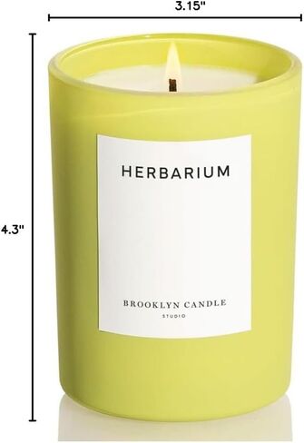 Brooklyn Candle Studio Matcha Summer Candle - Luxury Scented Candle, Vegan Soy Wax, Hand Poured in The USA, 70 Hour Slow Burn Time - 10oz in Saudi Arabia