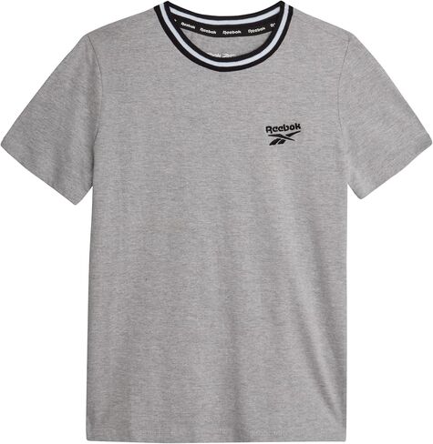 Reebok Boys' Active T-Shirt - Casual Performance Cotton Short Sleeve Crewneck Logo Graphic Tee for Boys (Sizes: 4-20) in Saudi Arabia