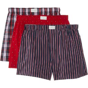 Tommy Hilfiger Cotton Classics Woven Boxer 3-Pack Sultan Red MD