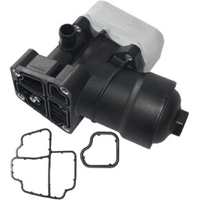 GELUOXI 03L115389H Oil Cooler Oil Filter Housing Assembly Replacement for 2012-2014 VW Amarok Passat Audi A3 Q3 2.0 Diesel 03L115389B 03L115389C 03L115389G