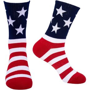 Evankin American Flag Socks Patriotic USA High Socks Funny Novelty Socks for Men 4th of July Patriotic Freedom Day Gifts