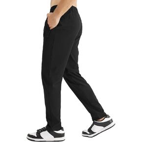 Men's Lightweight Joggers Pants with Zipper Pockets Sweatpants for Men Athletic Gym Workout Jogging Pants Black XL