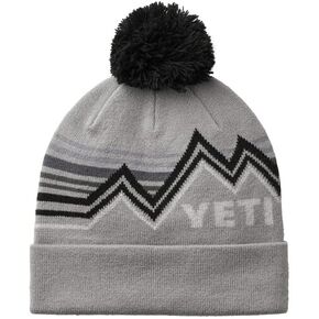 Socal Yeti Freestyle Pom Beanie Hat - Grey/Black, Grey / Black, osz