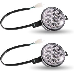 PRO BAT 12V 3Wrie LED Front Head Light Lamp for 110cc 125cc 150cc 200cc 250cc TaoTao Baja Coolster 3150A 3150DX ATV Quad 4 Wheeler