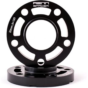 Renn Motorsport 20mm 5x120 2 PCS Wheel Spacers with 10 PCS Extended Lug Bolts Compatible with BMW 3 Series 5 Series E46 E90 E92 E63 E64 ……