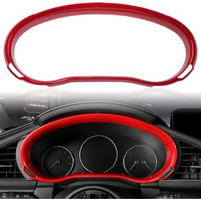 Compatible with Mazda 3 CX-30 2025 2024 2023 2022 2021 2020 Accessories Sporty Car Dashboard Cover Trim Screen Display Frame -Carbon Fiber Style