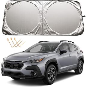 XHRING Windshield Sun Shade for Subaru Crosstrek 2016-2024 Forester 1998-2024 2025 Outback 2010-2024 Impreza 2012-2024 Accessories, Car Front Window Sunshade Sun Visor Shield for Subaru Accessories