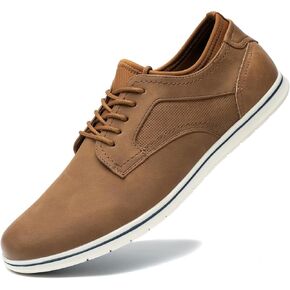Cestfini Mens Casual Dress Shoes Brown Dress Sneakers Comfortable Fashion Sneakers Business Oxfords Shoes