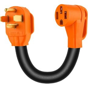 14-30P to 14-50R EV Charger Adapter,ETL&UL Listed 30A Dryer EV Charging Adapter Cord to 50A 14-50 Adapter Compatible with Tesla and Other EV Level 2 Charging