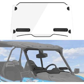 Full Windshield for Polaris RZR XP 1000, Front Vented Windshield for 2019-2023 RZR XP 1000/4 1000/Turbo/4 Turbo Accessories, Hard Coated Polycarbonate Scratch Resistant Window, 1 PC