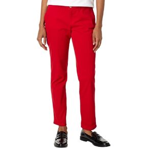 Tommy Hilfiger Women's Sportswear Hampton Chino Pant,Scarlet,2